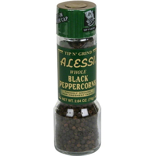 Alessi Whole Black Peppercorns, 2.64 oz (Pack of 6) by Alessi