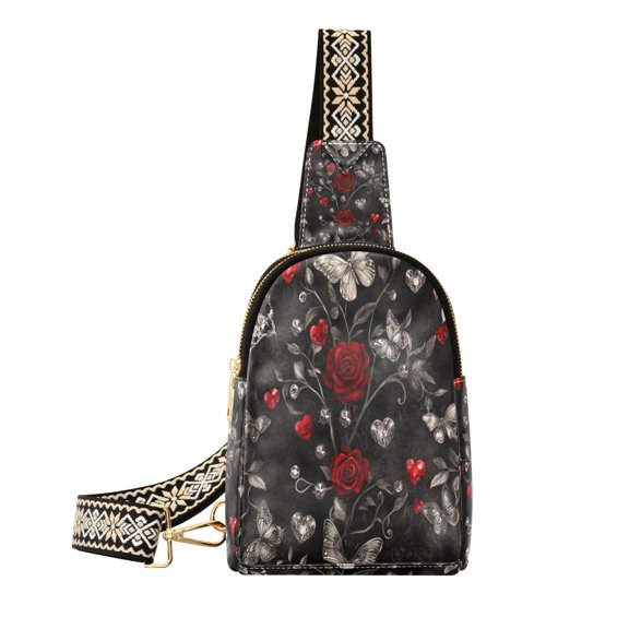 BZSMCE Crossbody Fashion Gothic Romance Printed Waist Packs