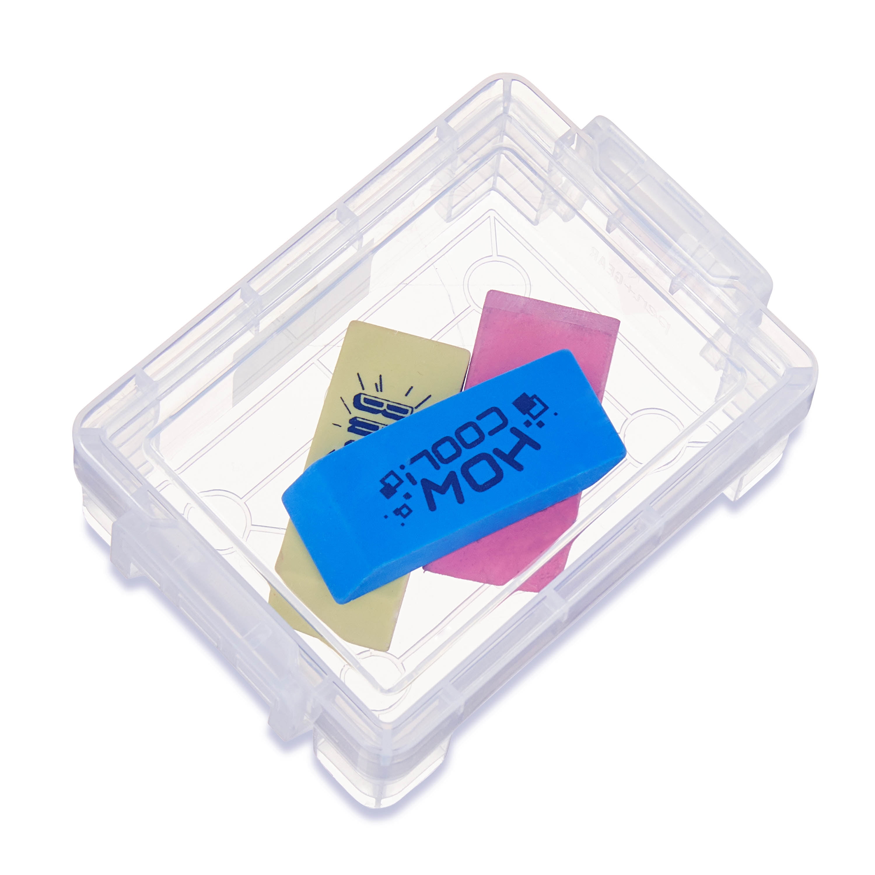 Pen+Gear Clear Plastic Storage Box Desktop Organizer, 1 Count