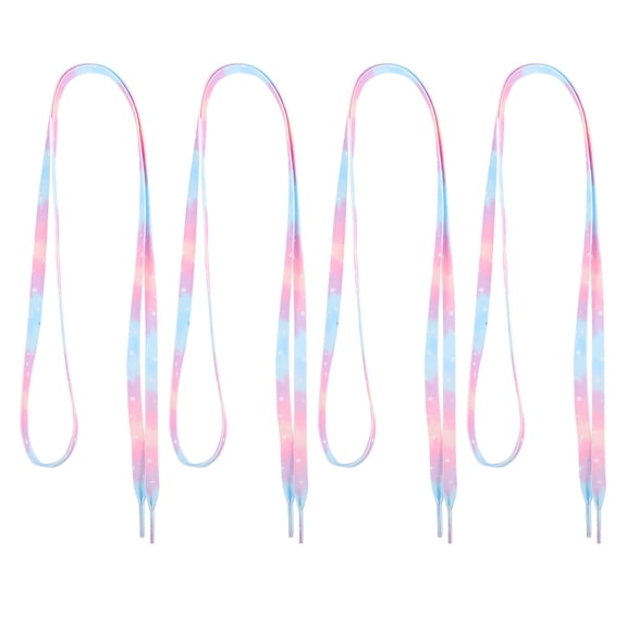 LOLIPPYY Multi Color Polyester Canvas Shoes Shoelaces for Decoration Made of 2 Pairs