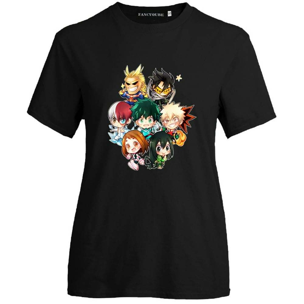 Feira De Vaidade Anime My Hero Academia T-Shirt Printed Funny Short