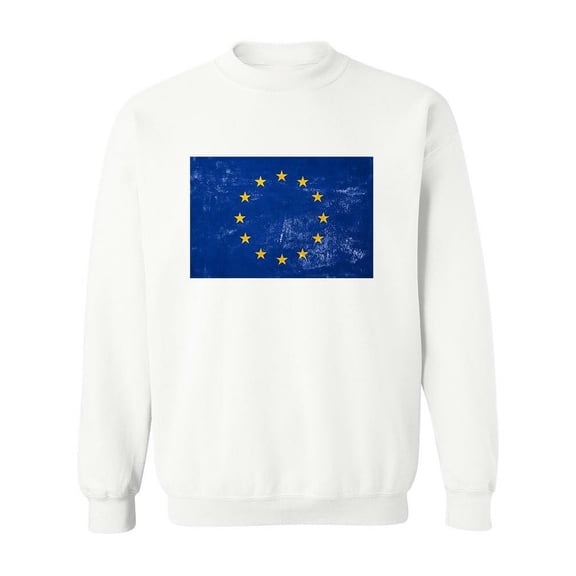 European Union Flag Design. Sweatshirt Women -Image by Shutterstock, Female Small