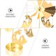thumbnail image 3 of Candelabro giratorio de hierro decorativo para fiestas, 3 of 6