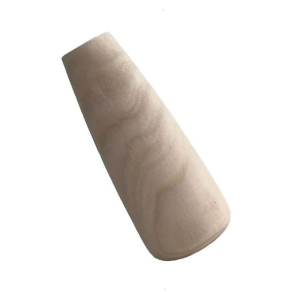 Traditional Asian Wood Vases Natural Grains Decorative Accent Interior Styling