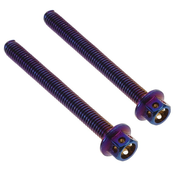2 Pcs License Plate Screw Screws Colorful Screws 6.20X1.30X0.50CM