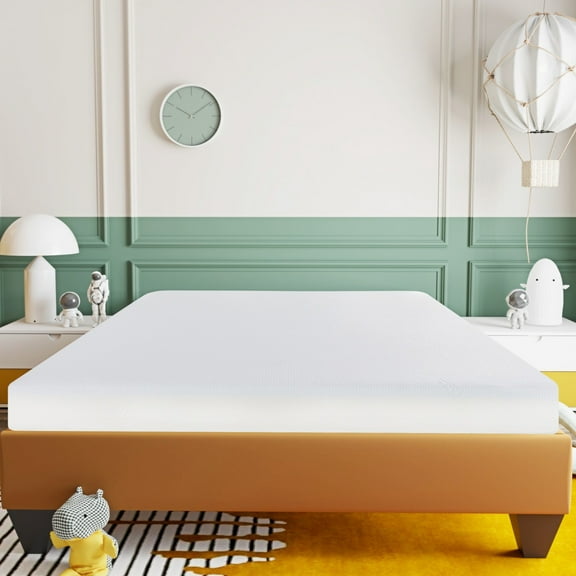 Full Bed 6" Gel Memory Foam Mattress - Improves Sleep Efficiency Size Allergen