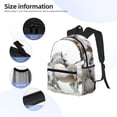 thumbnail image 6 of Horeoi Running White Horses Print Casual Backpack for School Work Travel Hiking with Laptop Compartment and Side Pockets Lightweight Design, 6 of 6