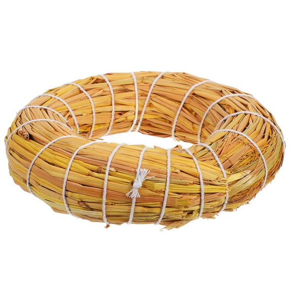 EXHUMKY 1Set Grapevine Wreaths for Crafts Beige Circular Wreath Base for Thanksgiving