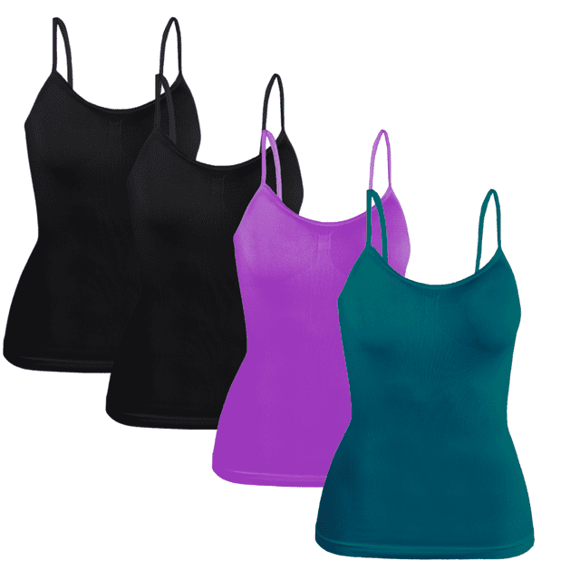 Set 4 Blusas Mujer Tirantes Unitalla Casual Blusa Crop Top Dama