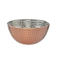 thumbnail image 1 of Metallic Rose Hammered Salad Bowl 9.50", 1 of 2