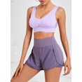 thumbnail image 3 of Lovito Women's Sports Bra Seamless Padded Running Yoga Bra, 3 of 7