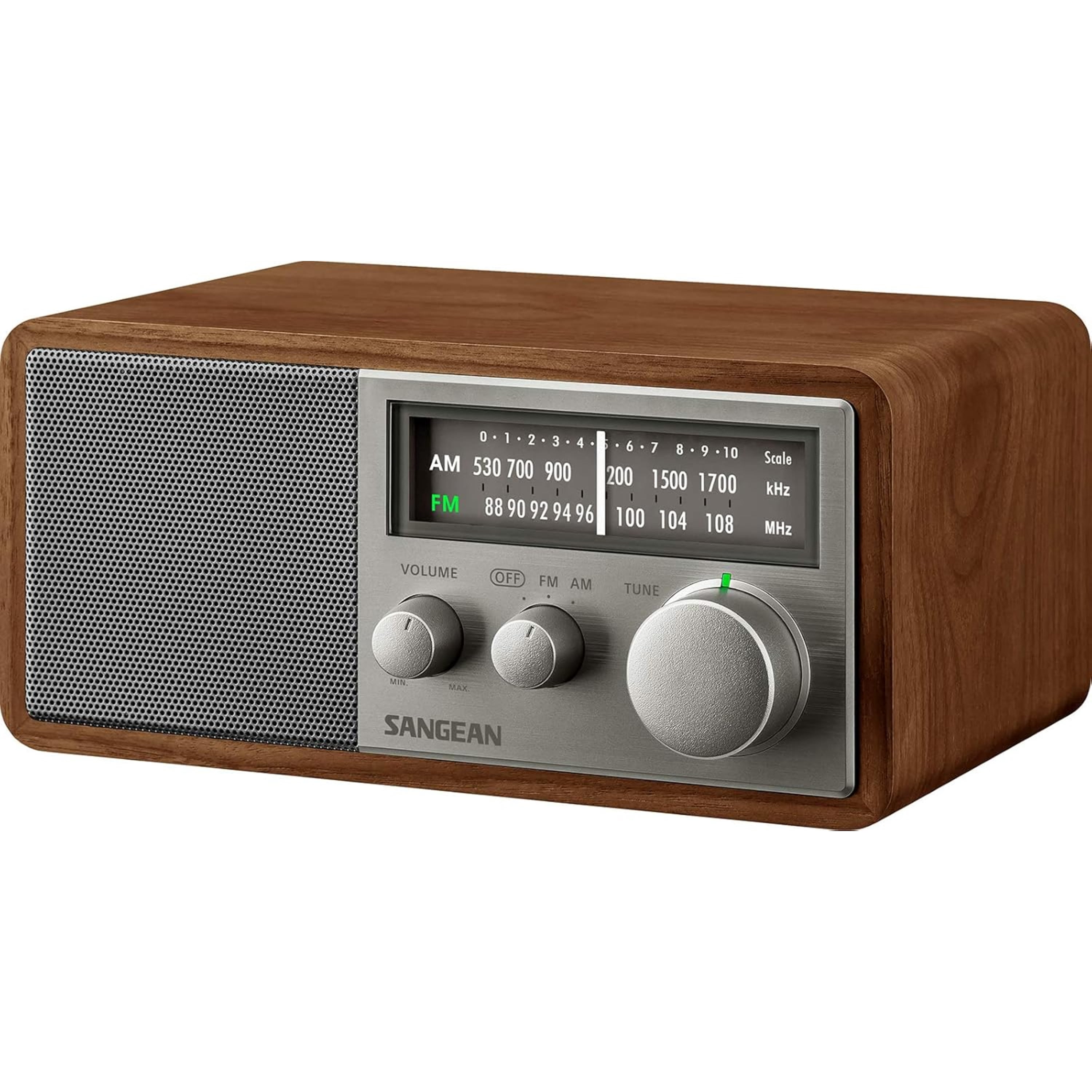 Sangean SG-116 Walnut Am Fm Analog Radio Table