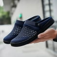 thumbnail image 5 of Modisza Slides for Men Closed Toe Quick Drying Garden Shoes Breathable Mesh Clog Beach Sports Flat Sandals with Arch Support Size 10.5 Purple, 5 of 7