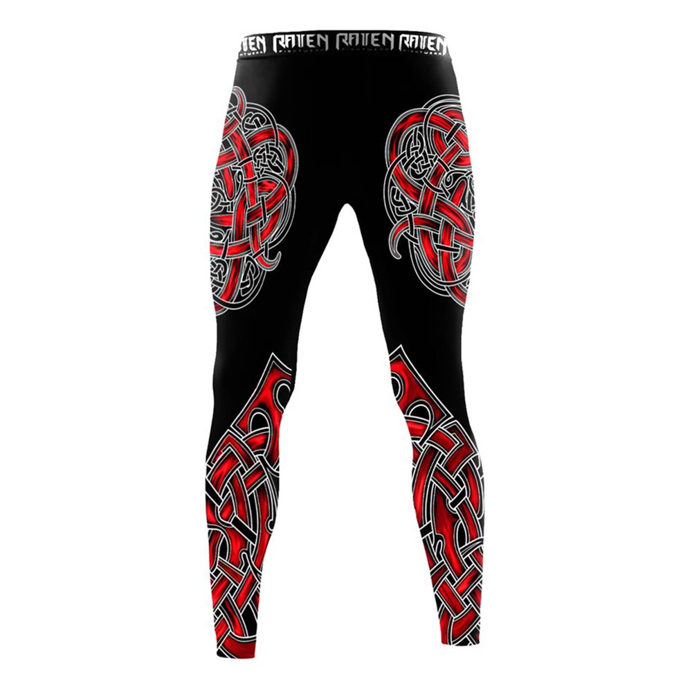 Raven Fightwear Men's The Gods of Scandinavia Tyr Leggings Spats MMA