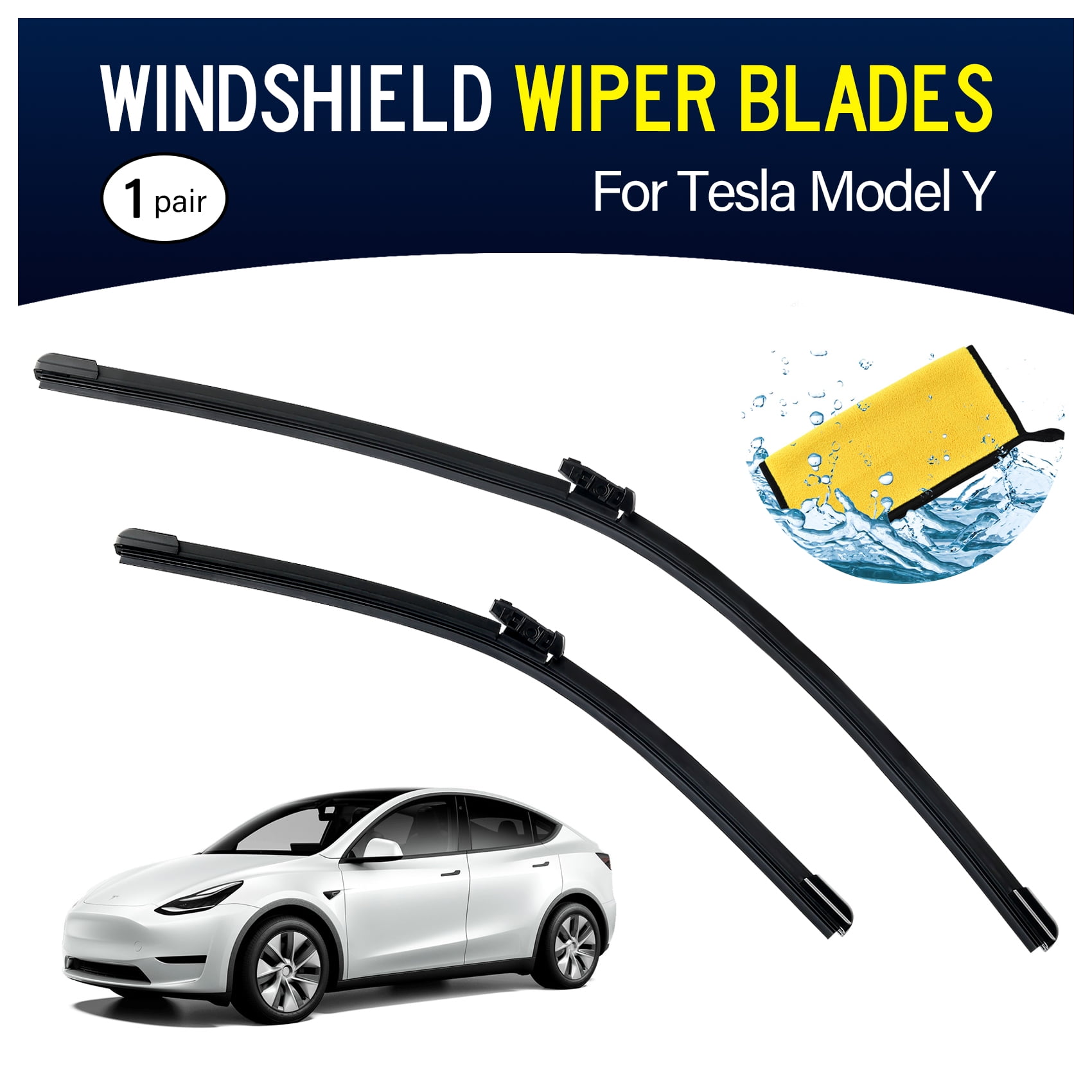 Windshield Wiper Blades for Tesla Model Y, 1 Pair 