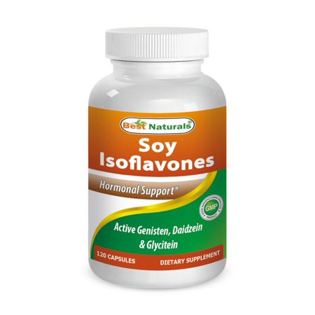 Best Naturals Soy Isoflavones 750 mg 120 Capsules (Best Natural Hormone Replacement Supplement)