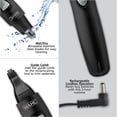 thumbnail image 3 of Wahl Groomsman Recortadora de precisión recargable para aseo higiénico con cabezales intercambiables y enjuagables para cejas, escote, nariz, orejas y otros detalles - Modelo 3023284, 3 of 5