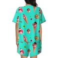 thumbnail image 4 of Womens Pajama Sets With Pocket, Kiwi Tart Ice Cream Print Lounge Sets Short Sleeve Sleepwear PJ Sets for Women, 4 of 6