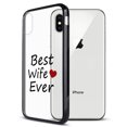 thumbnail image 6 of FINCIBO Slim TPU Bumper + Clear Hard Back Cover for Apple iPhone X, Best Wife Ever, 6 of 6
