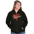 thumbnail image 4 of Heartbreaker Funny Valentines Day Zip Hoodie Sweatshirt Women Brisco Brands S, 4 of 6
