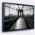 thumbnail image 3 of Design Art Dark Brooklyn Bridge Framed Canvas Art Print, 3 of 5