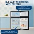 thumbnail image 3 of WHS-65LB1 Compact Sigle Reversible Door Refrigerator, 1.6 Cubic Feet(0.045 Cubic Meter), Black, 3 of 7