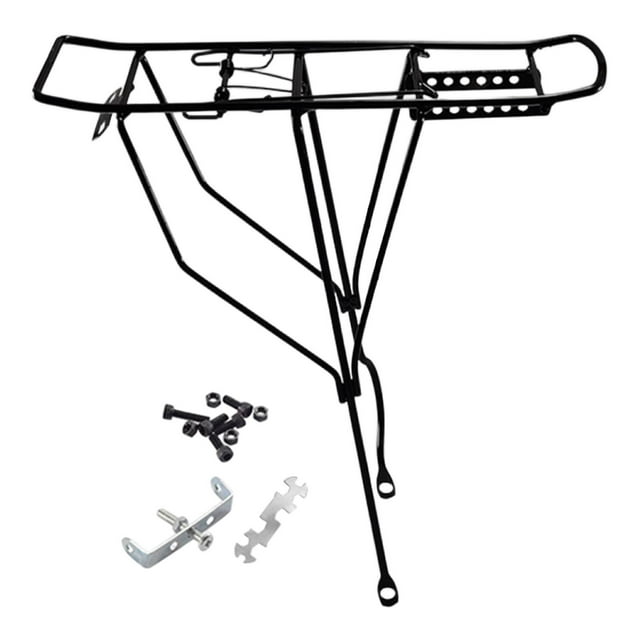 koolsoo Kids Bike Rear Cargo Rack Back Seat Practical Replacement Luggage Cargo Rack Large Hole