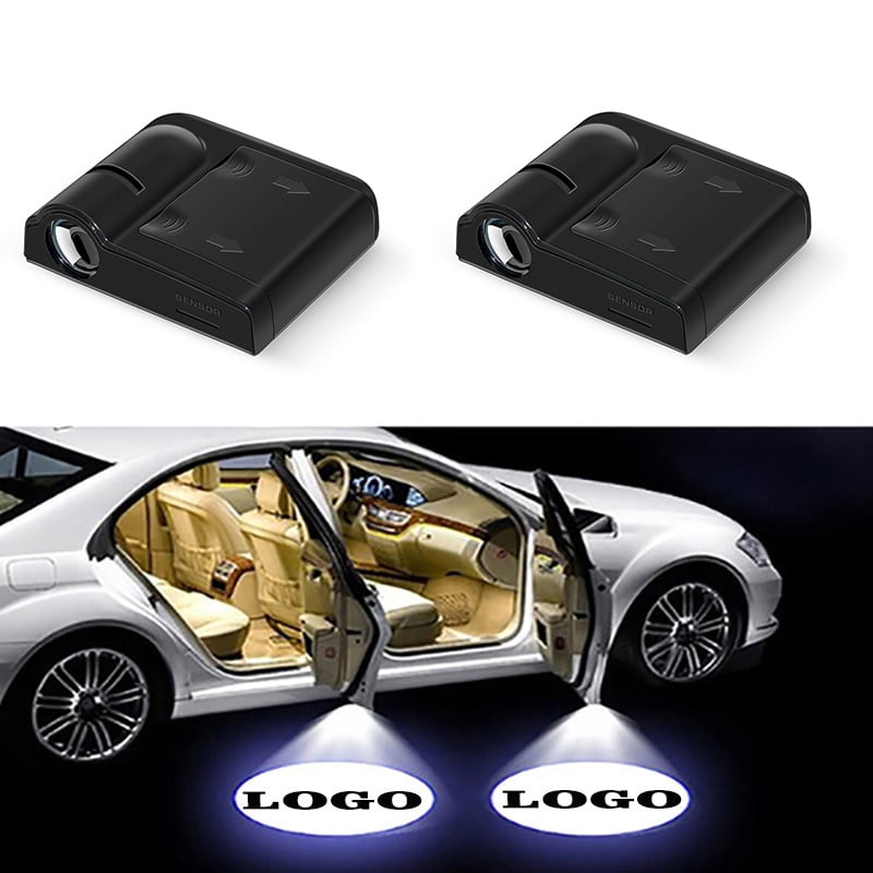 1pcs car door logo light welcome lamp laser light universal wireless projector light atmosphere car led ambient decoration light
