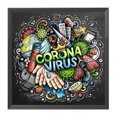 thumbnail image 1 of Cuadros Decorativos Los kits completos de bordado luchan contra el coronavirus 11CT Costura estampada Decoraciones para el hogar Ndcxsfigh Nuevos Originales, 1 of 8