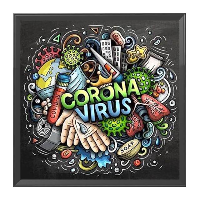 Cuadros Decorativos Los kits completos de bordado luchan contra el coronavirus 11CT Costura estampada Decoraciones para el hogar Ndcxsfigh Nuevos Originales