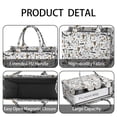 thumbnail image 4 of Large Capacity Tote Bag,White Halloween Pumpkin Bat Pattern Handbag Fashion Luxury Tote Bag,15.7"x13"x 5.1" Inches,Laptop Compatible, 4 of 6