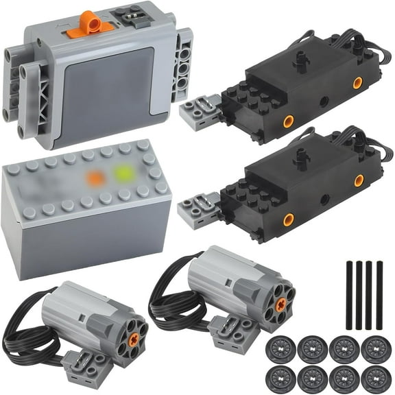 6pcsTechnic-Motor Battery-Box Set Train-Motor PowerFunction Kit Technic-Parts