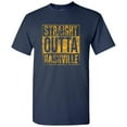 thumbnail image 2 of UGP Campus Apparel Straight Outta Nashville T Shirt - 3X-Large - Navy w/Gold Print, 2 of 6