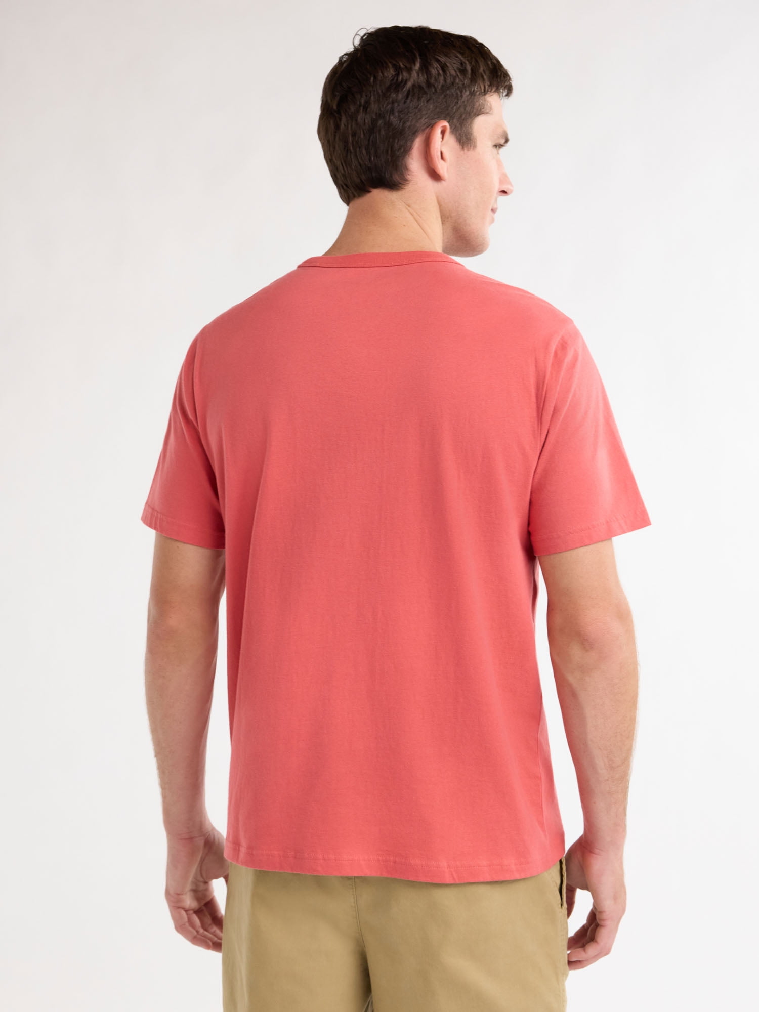 Free Assembly Men’s Everyday Cotton Tee with Short Sleeves, Sizes S-3XL