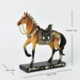 thumbnail image 6 of Baoblaze Horse Statue Animal Model Horse Figurine for Bedroom Furniture Animal Lovers Brown, 6 of 6