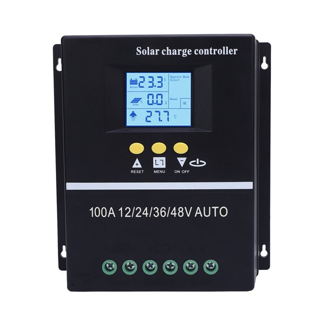 Regulador De Panel Solar, Protector Contra Sobrecorriente aleación De Aluminio Y Controlador De Carga Solar ABS Múltiples Modos De Funcionamiento Para Viajes En Vehículos