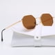 thumbnail image 4 of Gafas de sol poligonales para hombre y mujer, lentes de sol cuadradas con montura pequeña, protección UV, accesorio de moda, 4 of 4