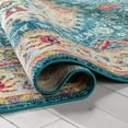 thumbnail image 6 of Well Woven Paloma Payson Traditional Bohemian Teal 7'10" x 9'10" Vintage Area Rug, 6 of 7
