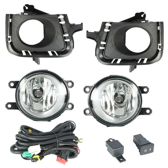 Pair of Fog Light Lamps Kit Fit for Toyota Prius-C 2012-2014