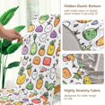 thumbnail image 5 of Yayeee 4 Pack Dining Chair Covers Stretch Parson Chairs Slipcovers Seat Protector, Cute Vegetables, 5 of 6