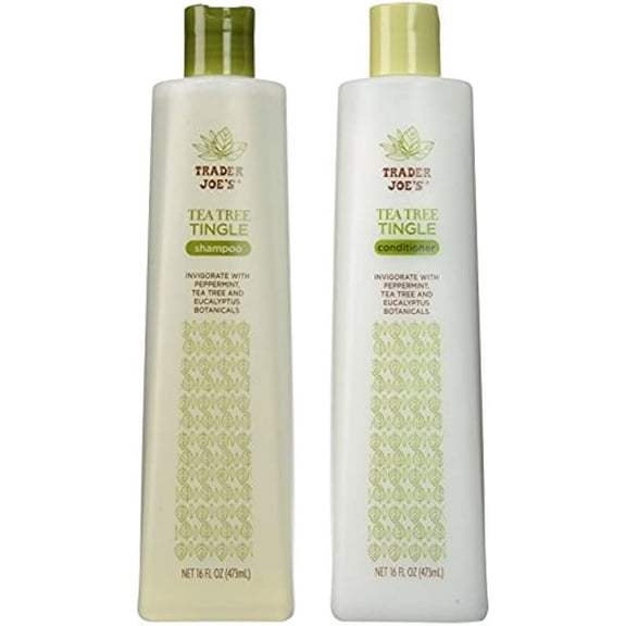 Trader Joe's Tea Tree Tingle Shampoo & Conditioner, 16 oz.