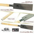 thumbnail image 4 of SUIZAN Ryoba Double Edge Saw 9.5" - Professional Japanese Pullsaw Handsaw Woodworking Tools, 4 of 7