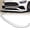 Painted White, variant on Stay Tuned Performance Carbon Look Front Bumper Lip  For 2022-2025 Mercedes-Benz C-Class W206 AMG Line