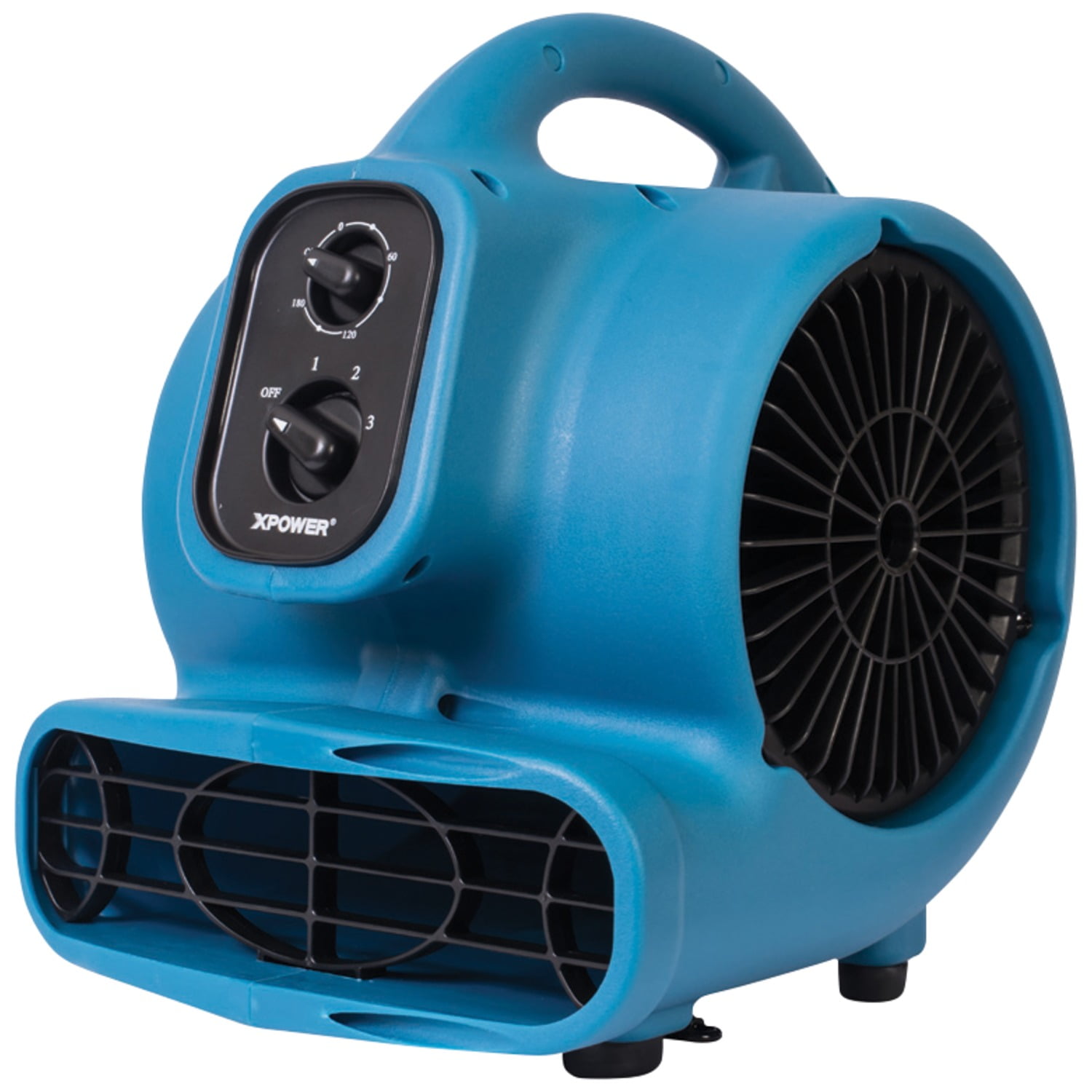 XPOWER P230AT 1/5 HP 2.3 Amp 800 CFM Mini Air Mover with Timer & Dual