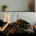 thumbnail image 3 of Natural Cave Soft Flannel Fleece Throw Blanket, Sunbeam in Cave Building Tham Khao Luang near Phetchaburi Thailand, Cozy Plush for Indoor and Outdoor Use, 50" x 60", Multicolor, by Ambesonne, 3 of 5