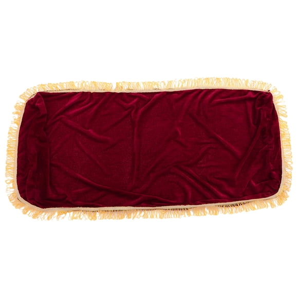 1PC 61 Key Electronic Piano Dust Cover with a Drawstring Protective for Piano Keyboard (Wine Red and Random Tassels Color)