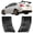 Matte Black, variant on Ikon Motorsports 2PCS Right Left Rear Bumper Side Air Vent Corner Cover Exterior Accessories For 2015-2021 Subaru WRX & WRX STI ABS Matte Black