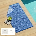 thumbnail image 6 of 100% Cotton Oversized 36" x 68" Blue Fish Beach & Pool Towels, 6 of 6