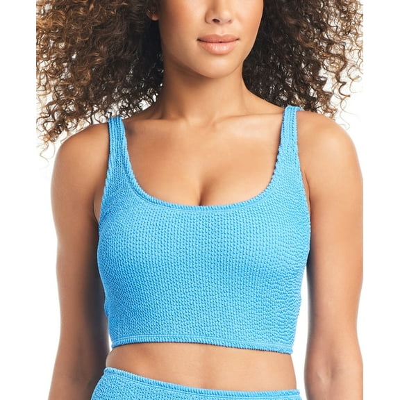 Bar III Womens Tank Bra Bikini Top Cobalt XL