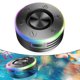 thumbnail image 2 of Altavoz de ducha inalámbrico impermeable IPX7 portátil con luces RGB y graves estéreo, 2 of 10